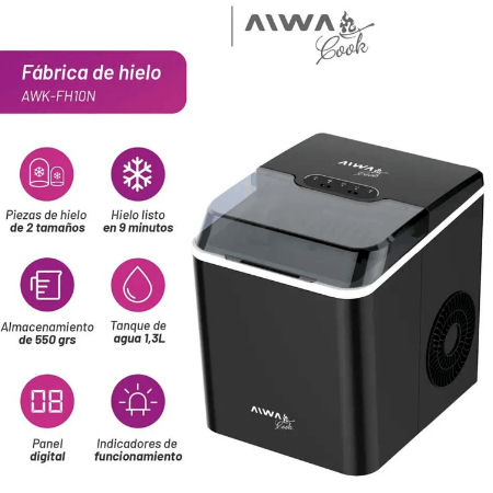 FABRICA DE HIELO - NEGRA AWK-FH10N